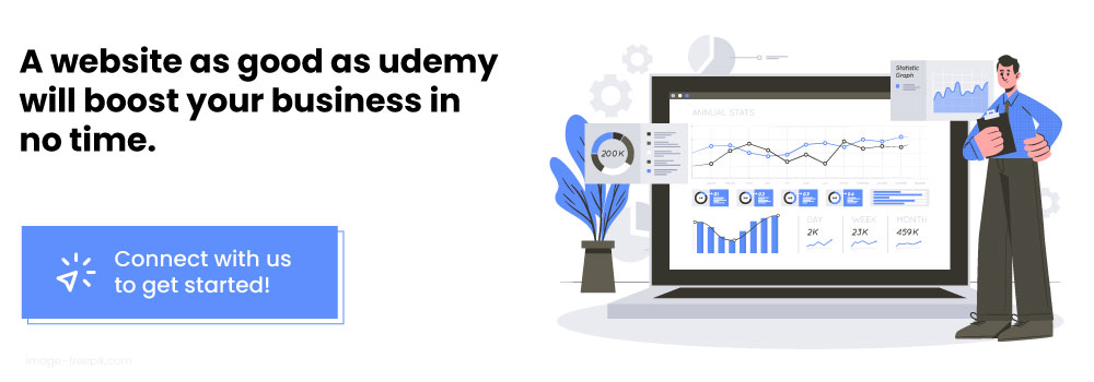 A website as good as udemy will boost your business in no time - Knovator Technologies
