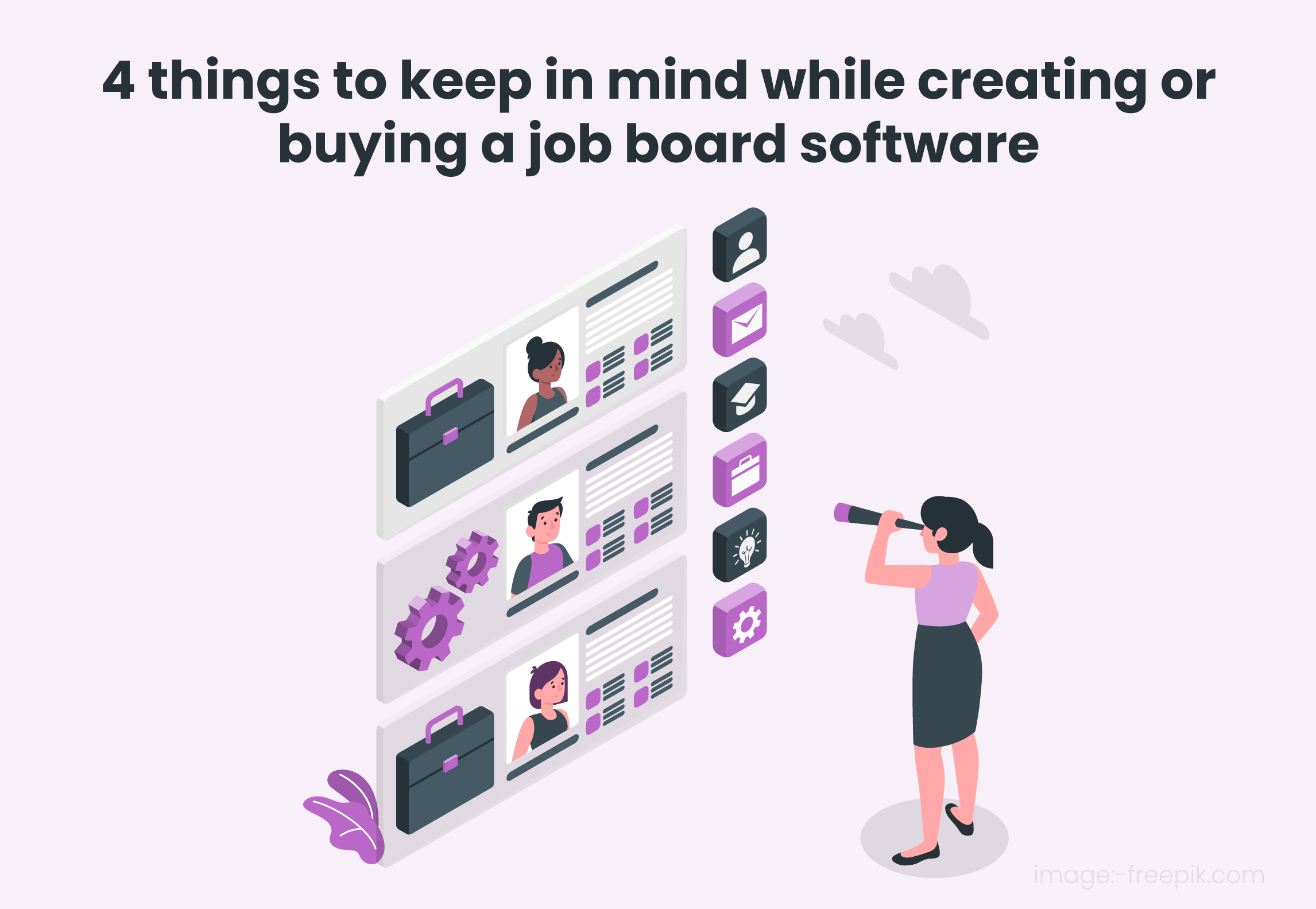 4 things to keep in mind while creating or buying a job board software