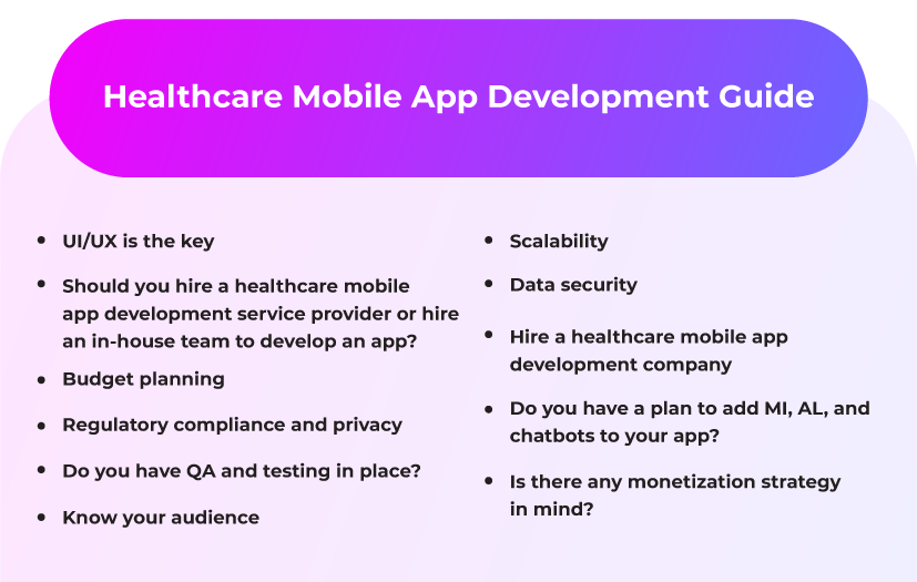 11 Things To Know Before Developing A Healthcare Mobile Application