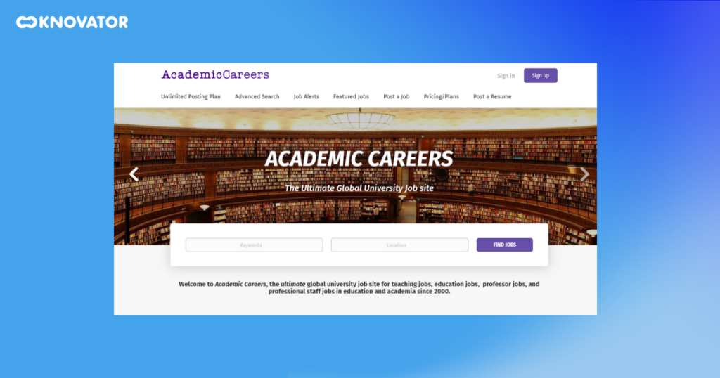 Academic Careers Online